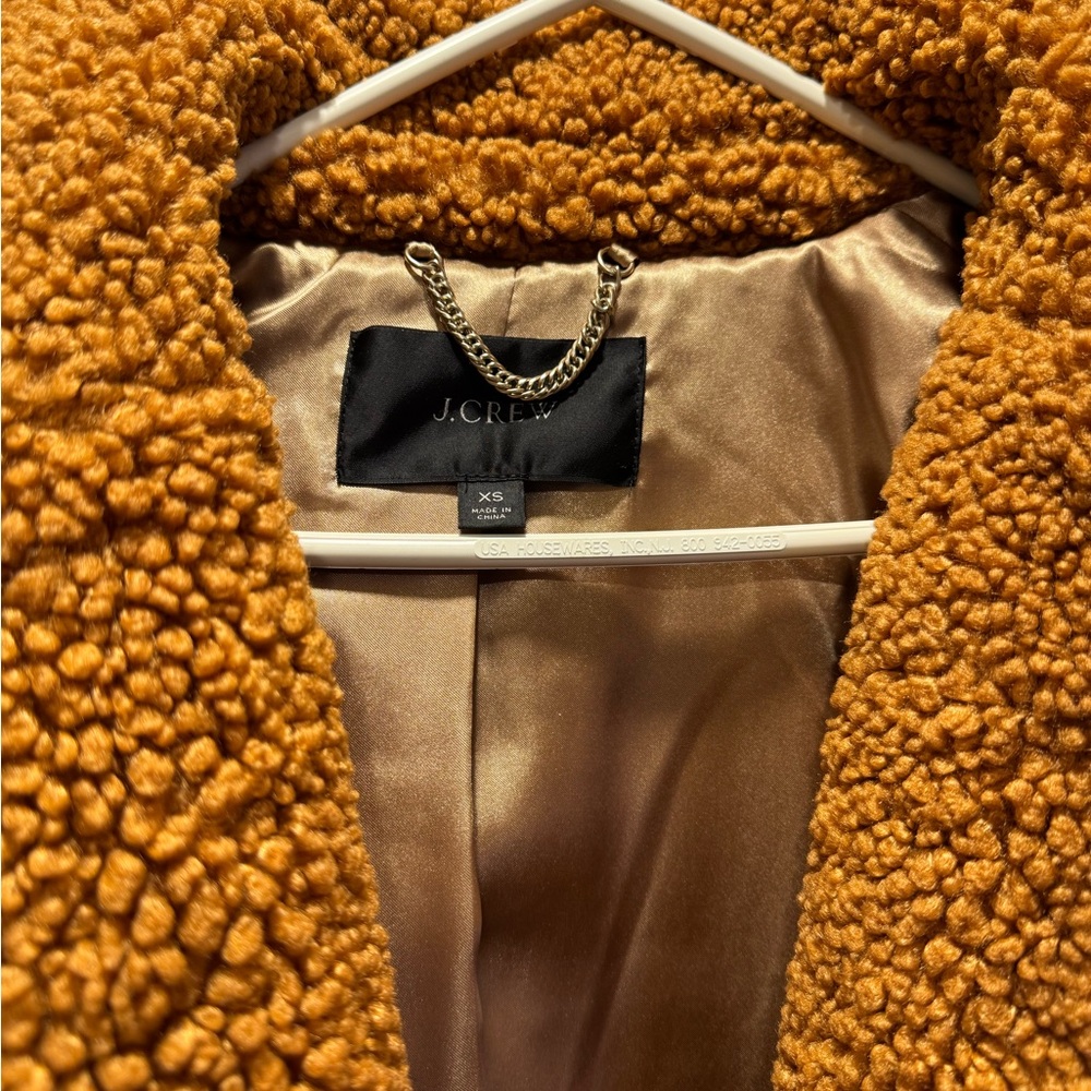 J.Crew Sherpa Jacket in Rich Tan